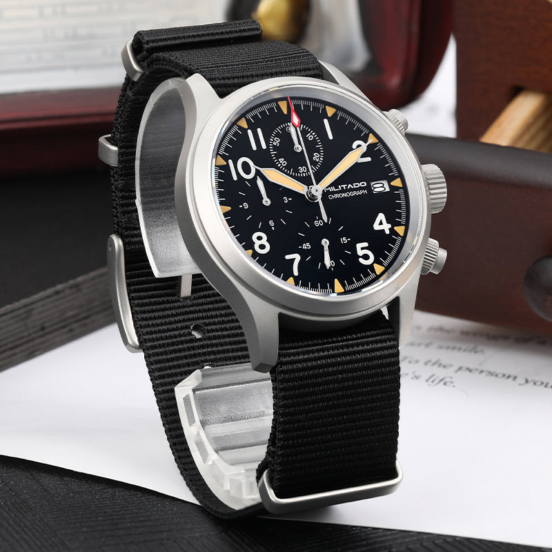 ★Black Friday★Militado Retro VK67 Quartz Chronograph Watch - 3 Dial