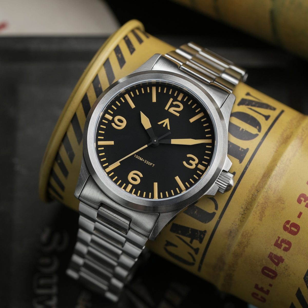 Militado 36mm Field Watch VH31 Sweeping Movt Men Watch ML18