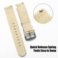 Leather Nylon Canvas Strap Watchband 20mm 22mm