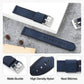 Leather Nylon Canvas Strap Watchband 20mm 22mm
