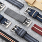 Leather Nylon Canvas Strap Watchband 20mm 22mm