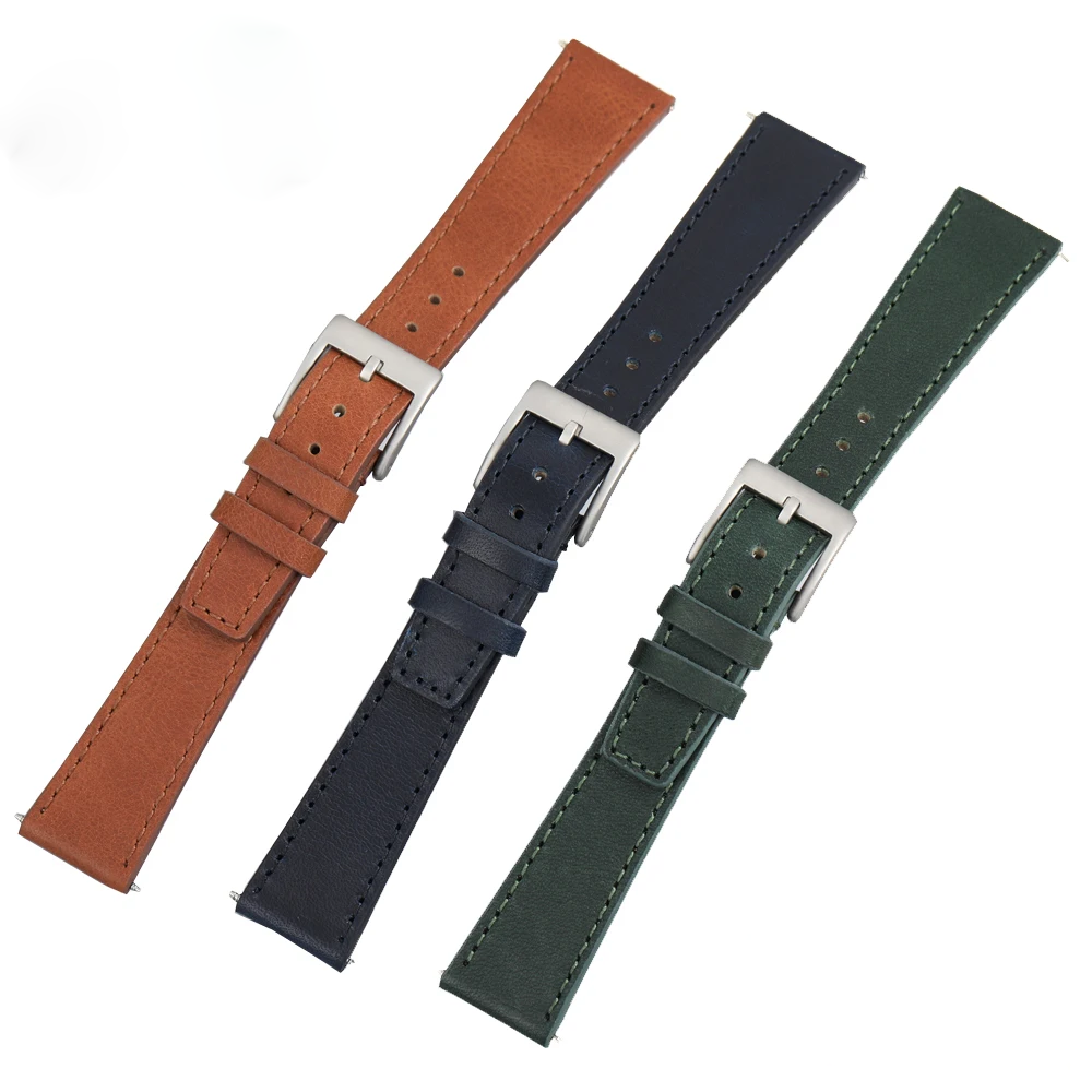 Militado Original ML01 Correa de reloj de cuero genuino 