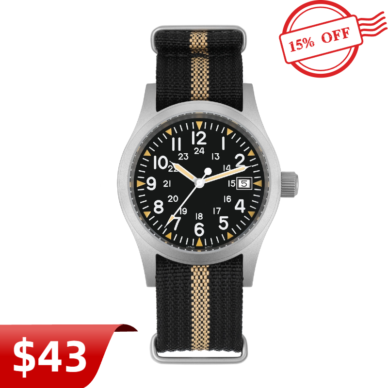 Militado 38mm Field Watch ML05 Date Window Version