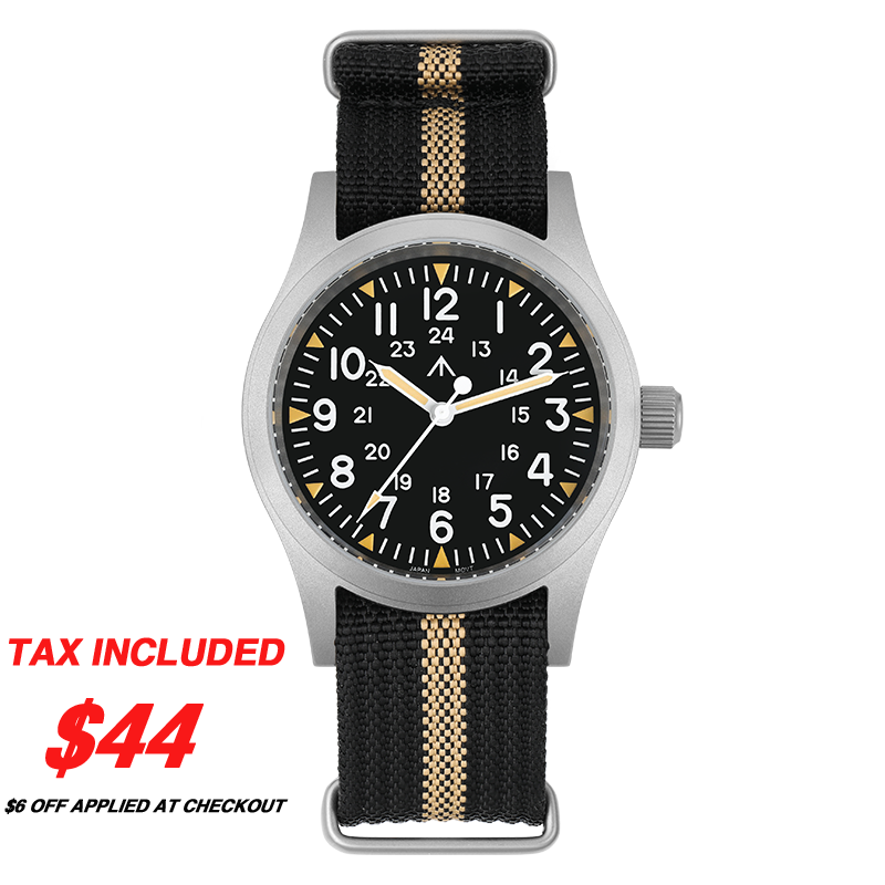 Militado 38mm Sapphire Crystal Field Military Watch ML05