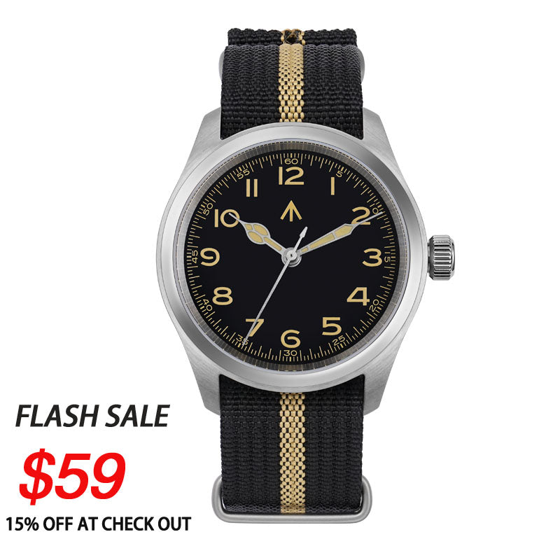 Militado 38mm Retro VH31 Military Watch ML08