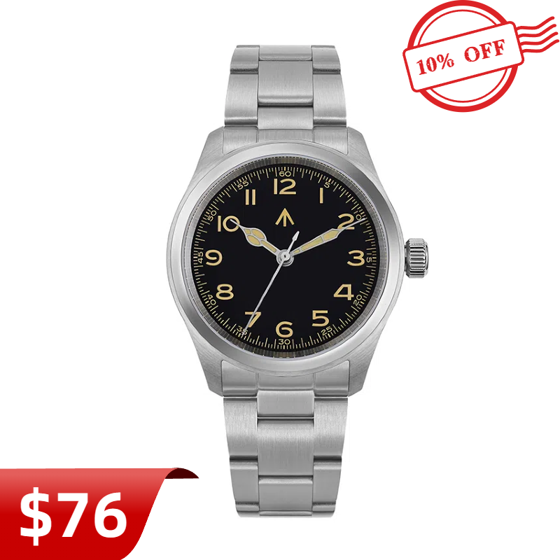 Militado 38mm VH31 Retro Field Watch ML08