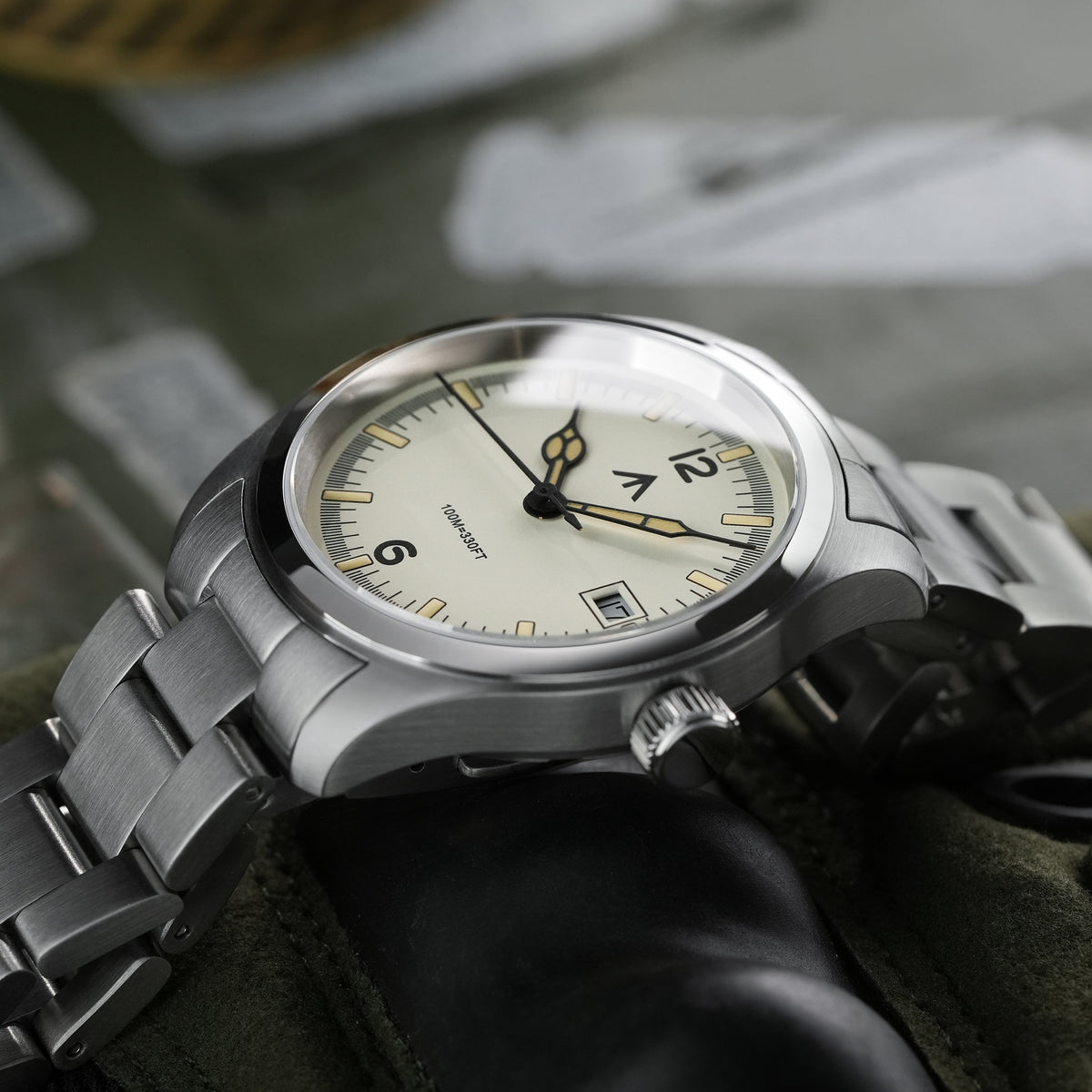 💥New Released💥Militado 38mm Field Watch Ronda 515 Movt Watch ML08