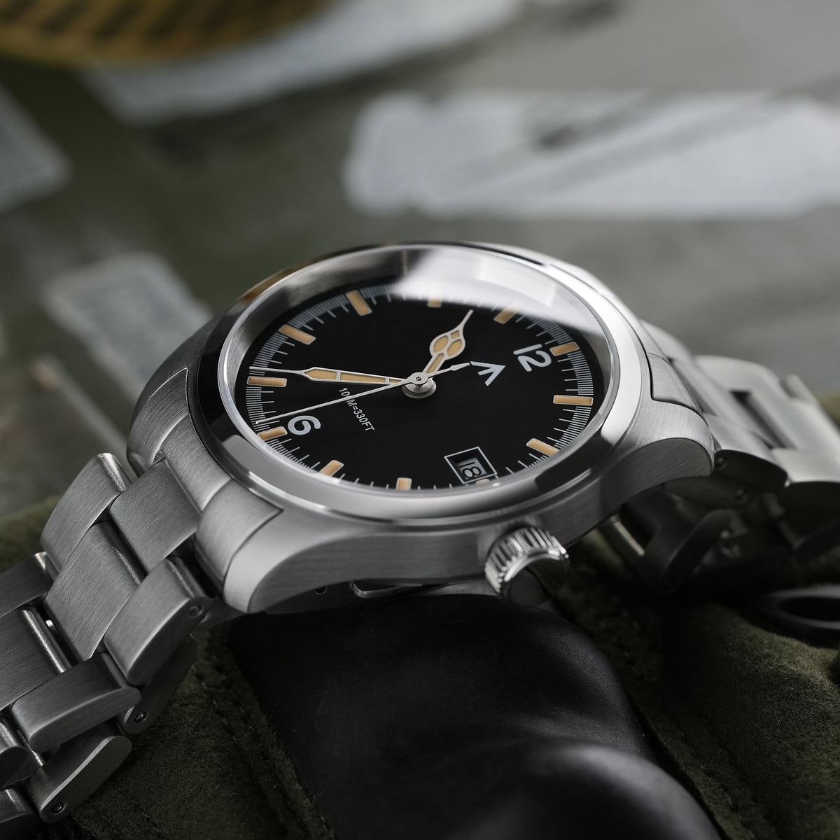 💥New Released💥Militado 38mm Field Watch Ronda 515 Movt Watch ML08