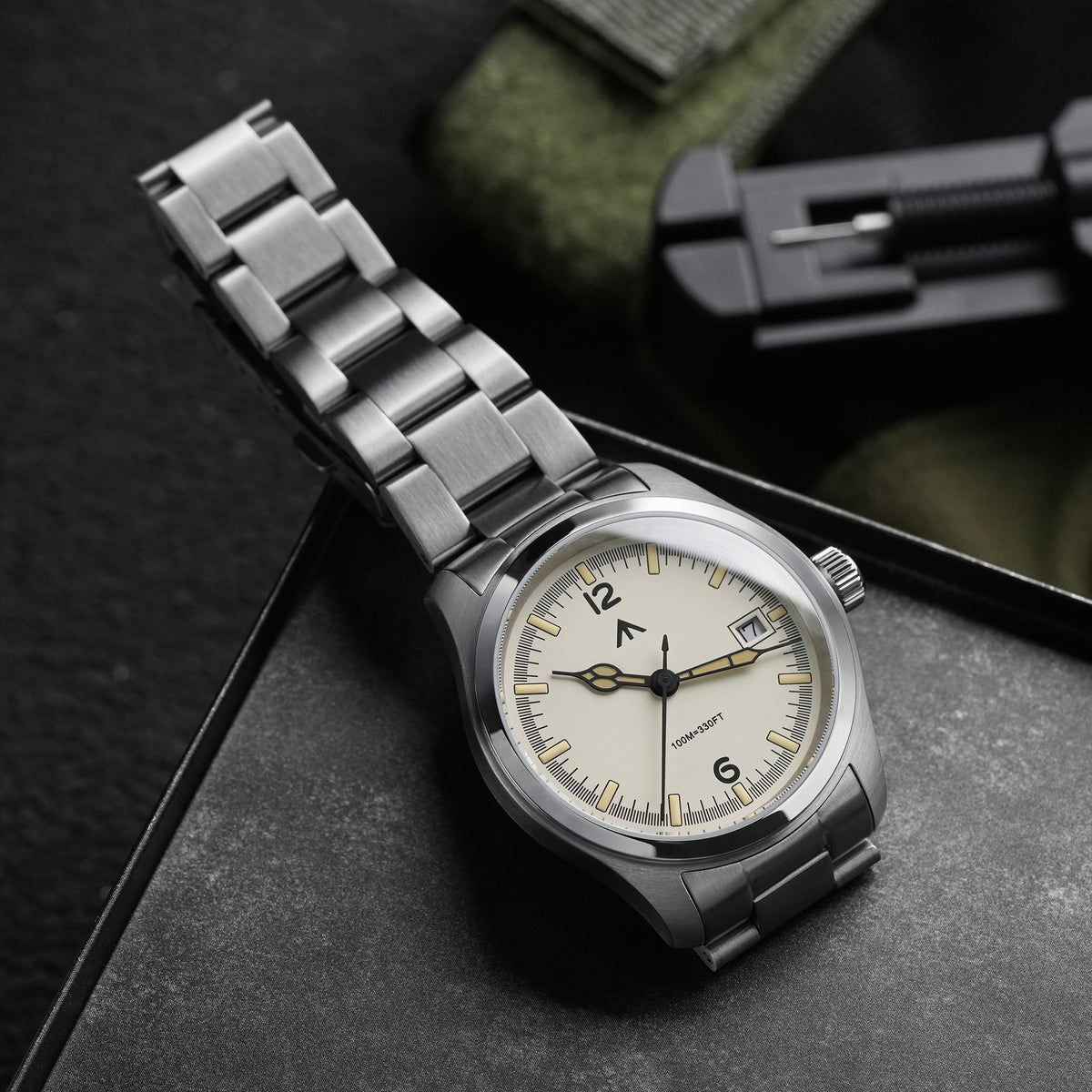 💥New Released💥Militado 38mm Field Watch Ronda 515 Movt Watch ML08