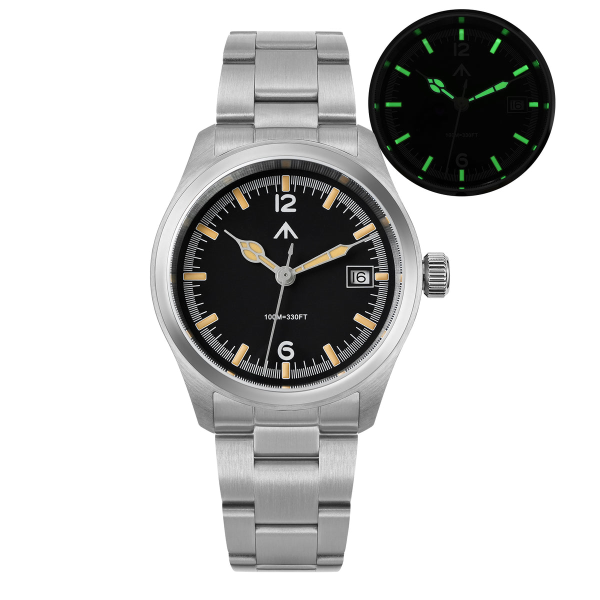 💥New Released💥Militado 38mm Field Watch Ronda 515 Movt Watch ML08