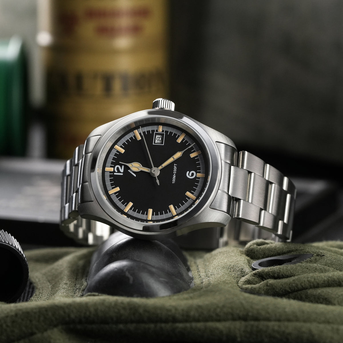 💥New Released💥Militado 38mm Field Watch Ronda 515 Movt Watch ML08