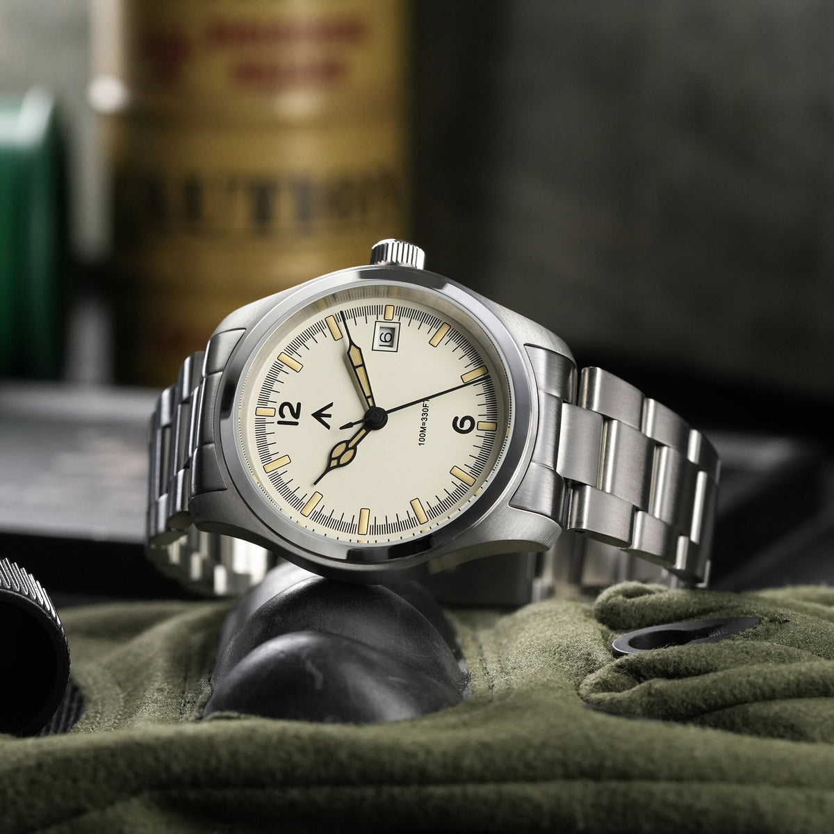 💥New Released💥Militado 38mm Field Watch Ronda 515 Movt Watch ML08