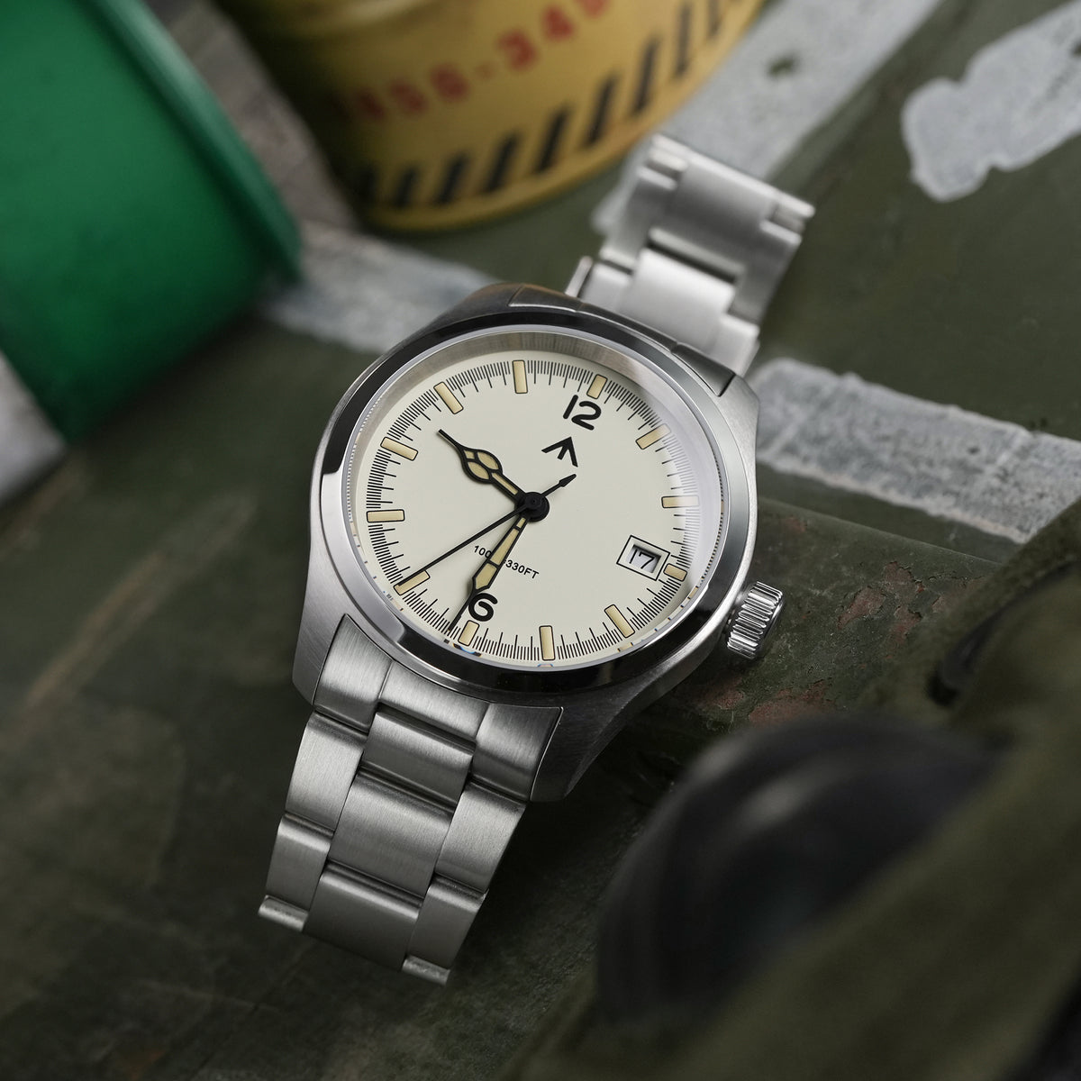 💥New Released💥Militado 38mm Field Watch Ronda 515 Movt Watch ML08