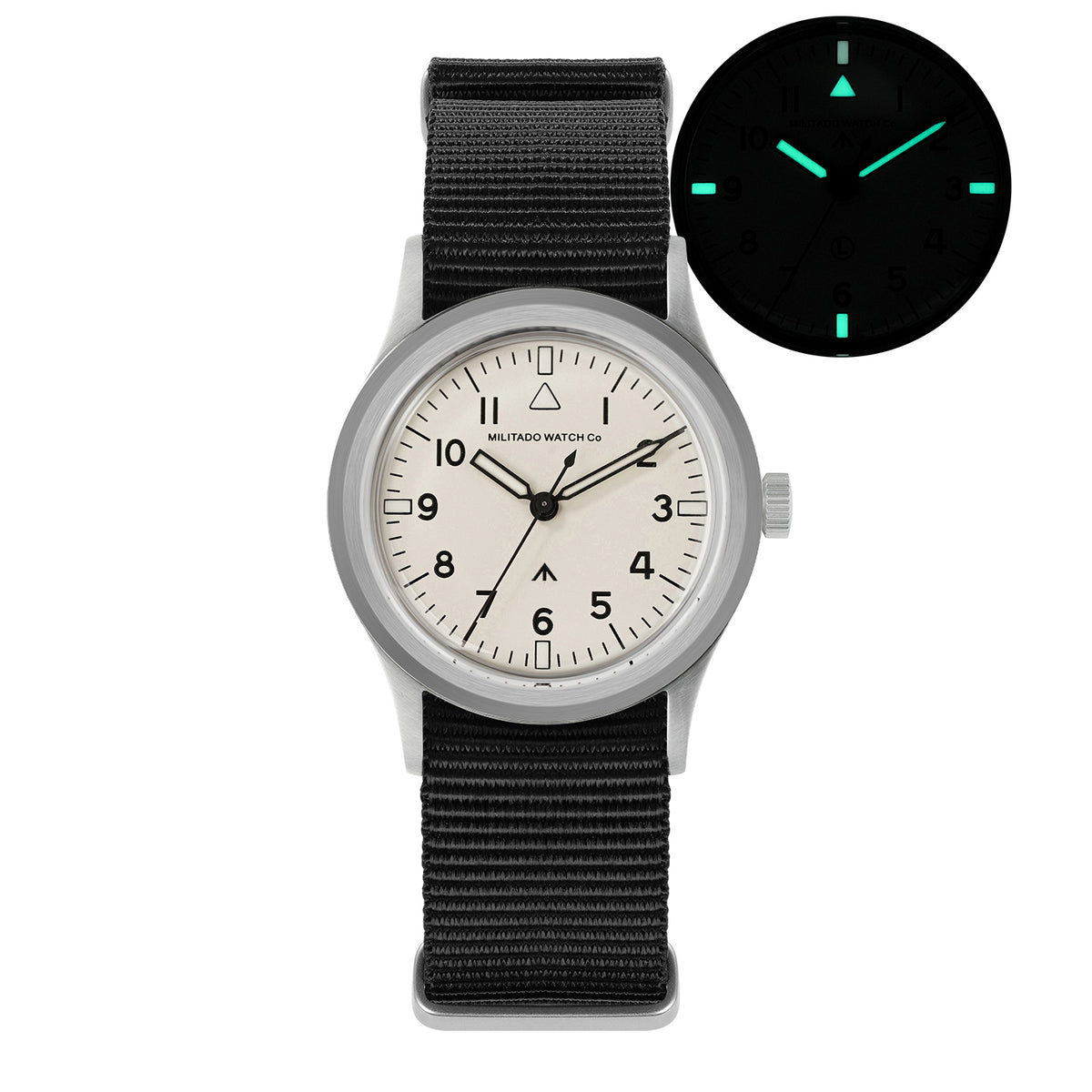 Militado 36mm Retro Military Watch VH31/VH65 Sweeping Hand ML14 V2