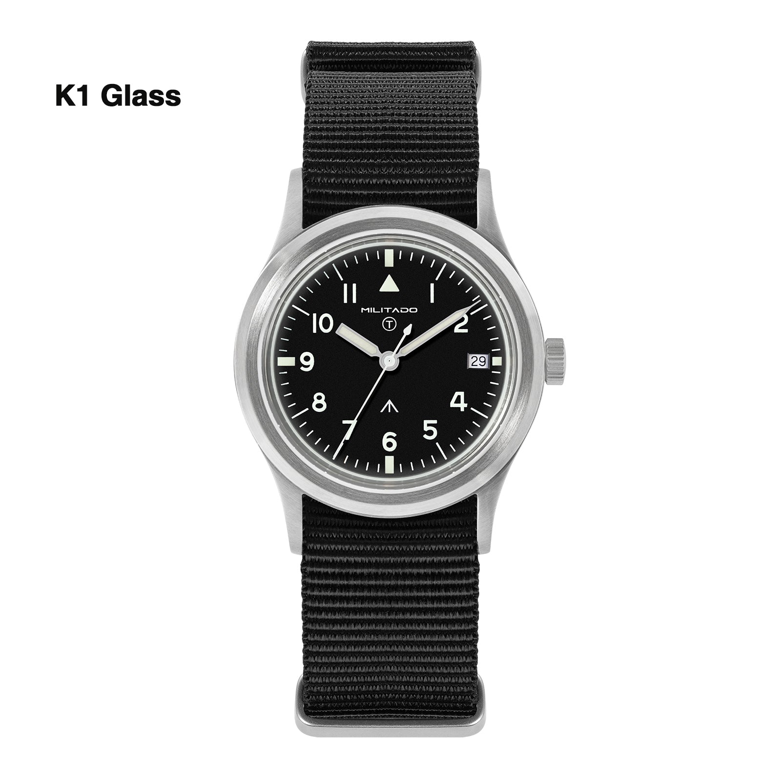 Militado 36mm Retro Military Watch VH31/VH65 Sweeping Hand ML14 V2