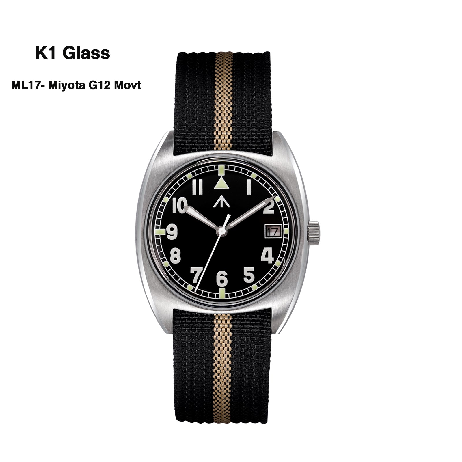 Militado Vintage 36mm Military Watch W10 Remake ML17