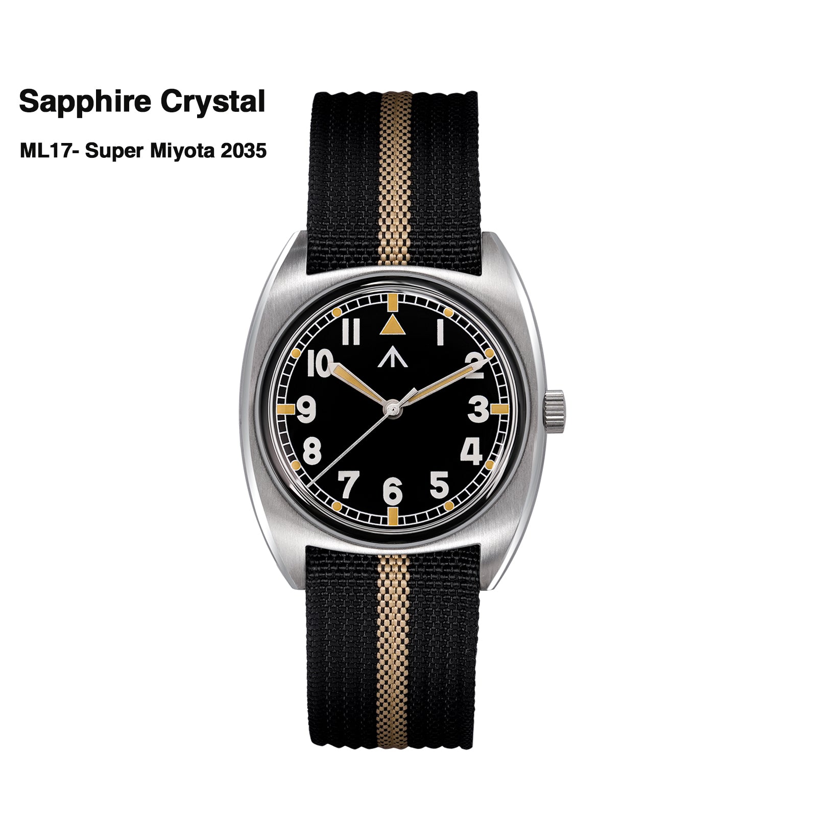 ★New Released★Militado Vintage 36mm Military Watch W10 Remake ML17