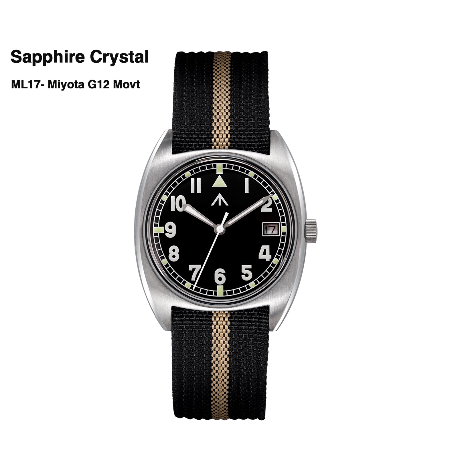 ★New Released★Militado Vintage 36mm Military Watch W10 Remake ML17