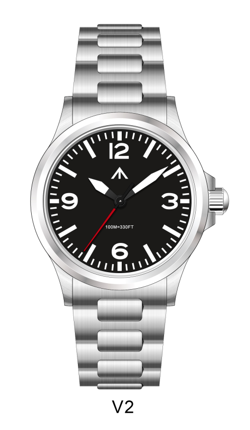 💥Flash Sale💥Militado 36mm Field Watch VH31 Sweeping Movt Men Watch ML18