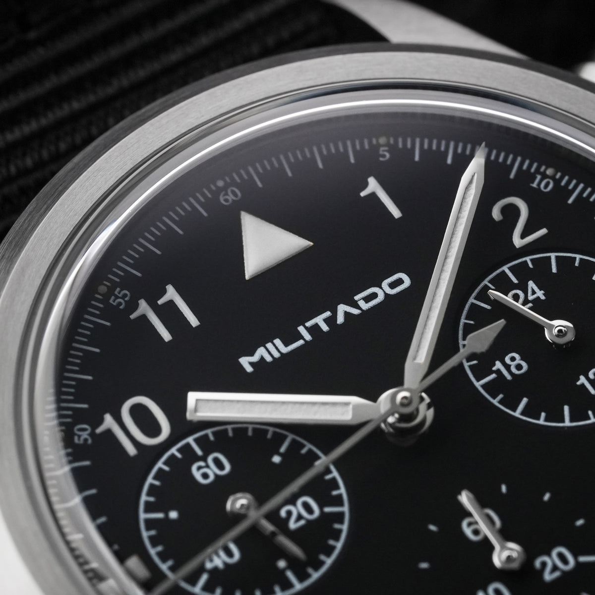 💥New Arrival💥Militado 36.5mm Chronograph Watch VK63 Vintage Military Watch ML26