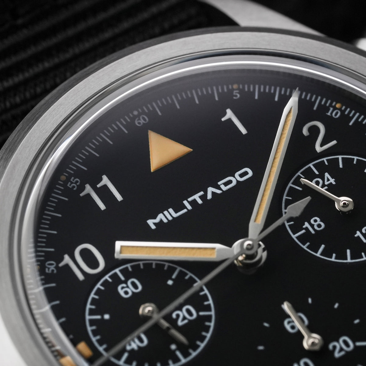 💥New Arrival💥Militado 36.5mm Chronograph Watch VK63 Vintage Military Watch ML26