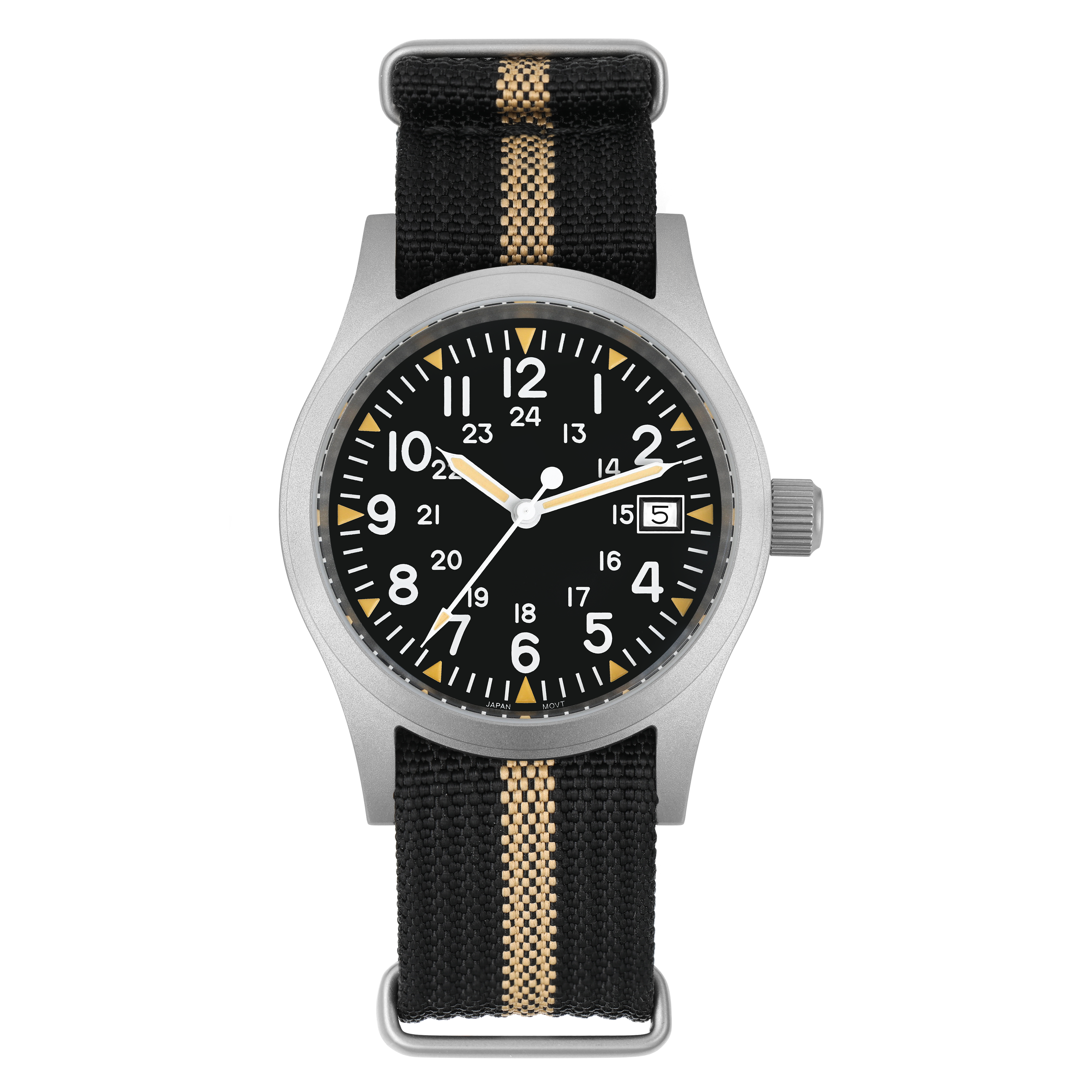 Militado 38mm VH31 Mecha Quartz Movement  Field  Watch ML05