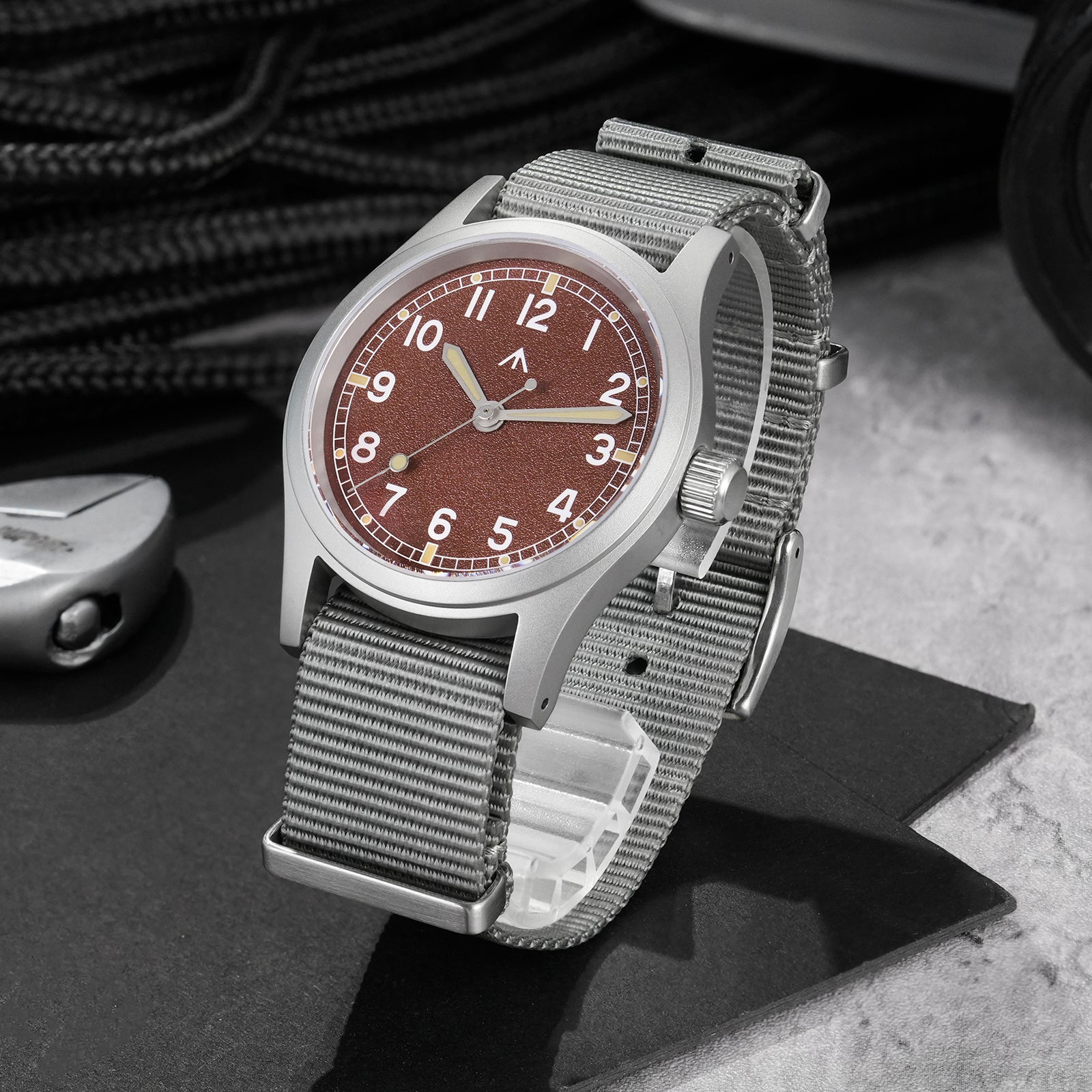Militado Vintage  Military Watch 38mm Dirty Dozen Watch ML12 