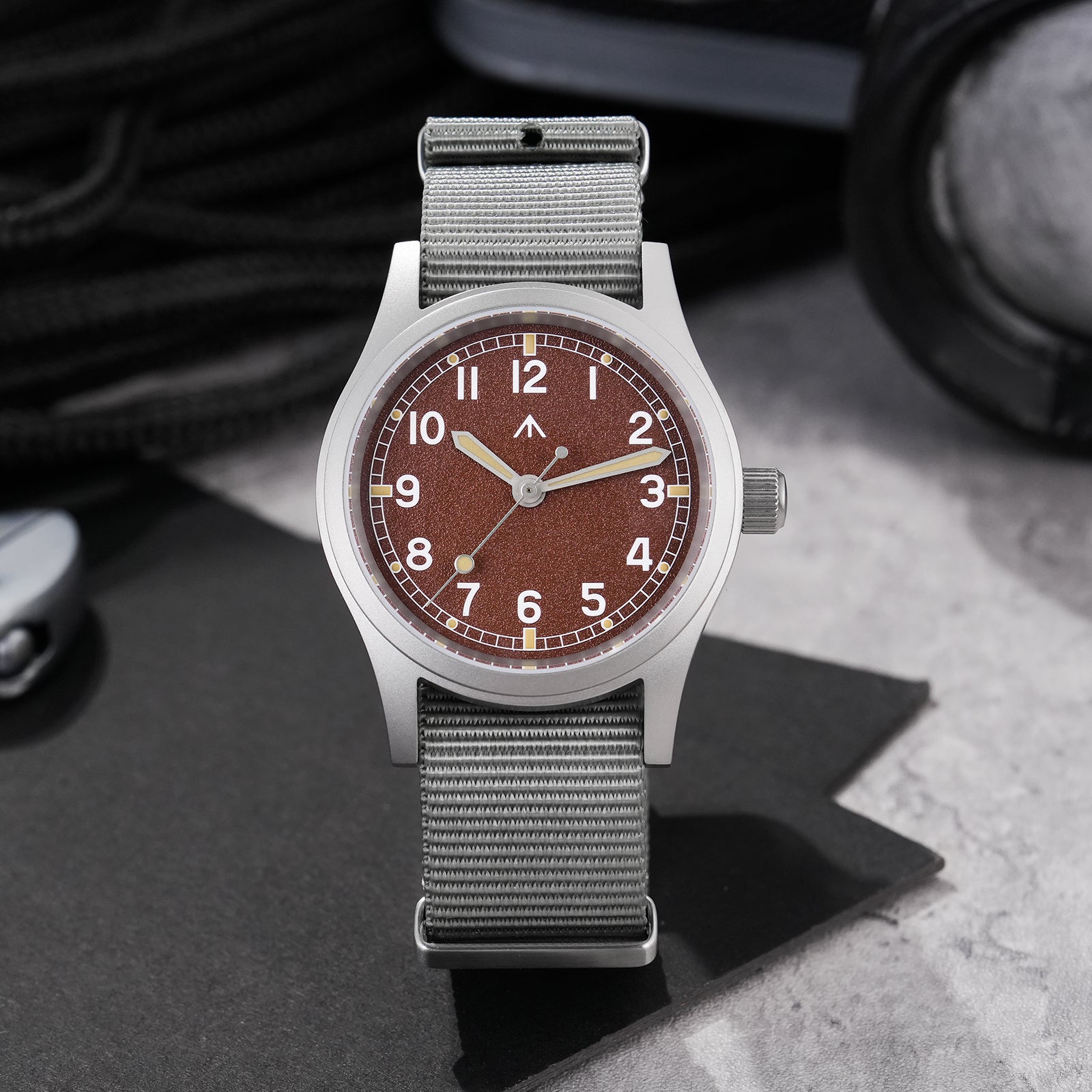 Militado Vintage  Military Watch 38mm Dirty Dozen Watch ML12 