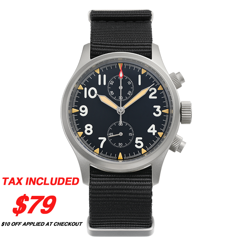 Militado Retro VK61 Quartz Chronograph Watch ML1868