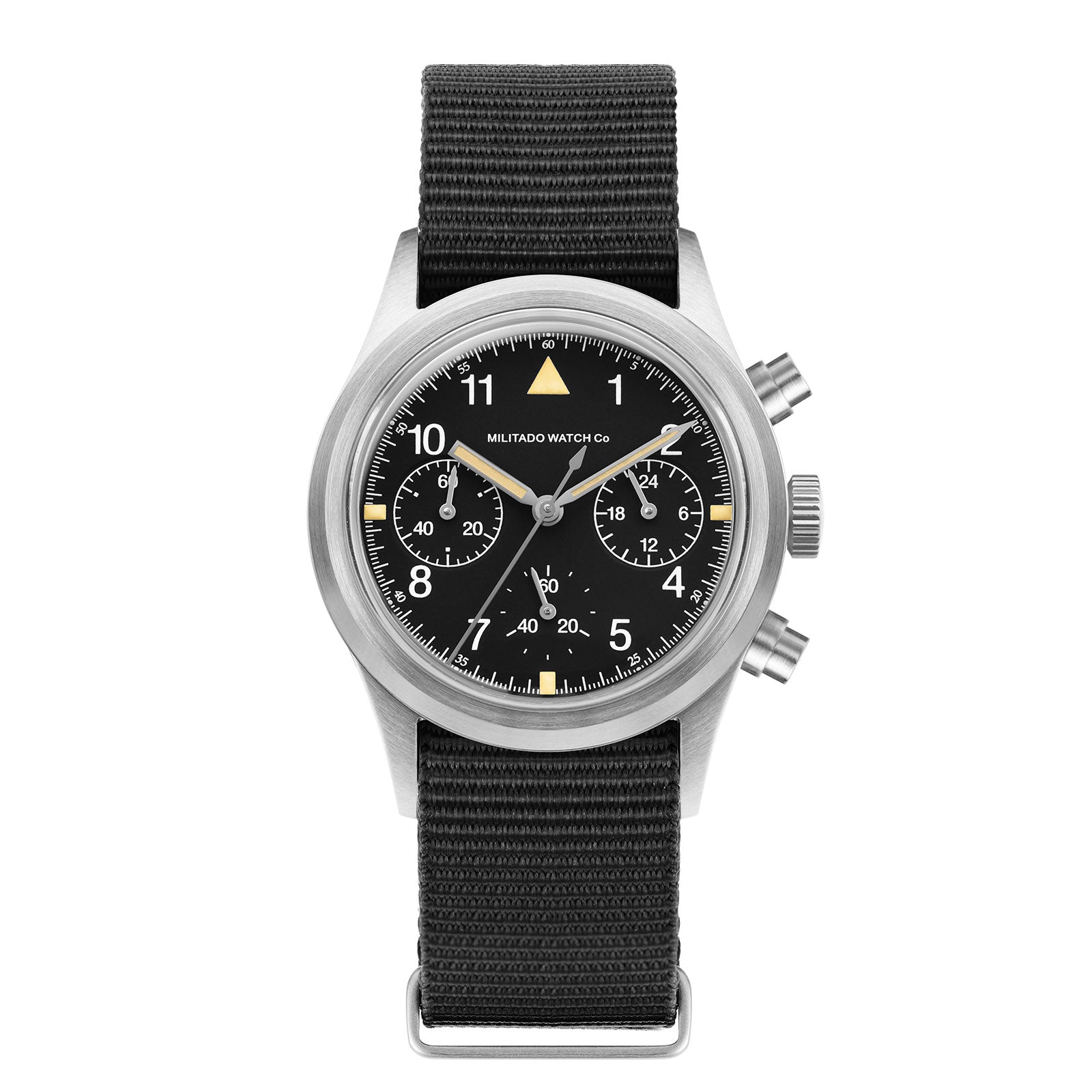💥New Arrival💥Militado 36.5mm Chronograph Watch VK63 Vintage Military Watch ML26