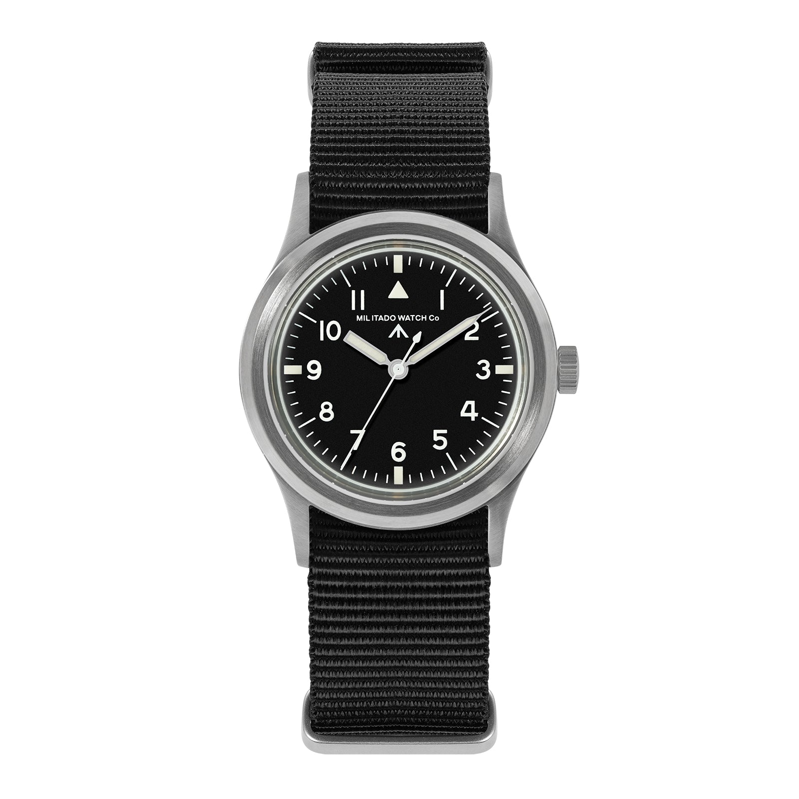 ★618 Big Sale★ Militado 36mm Sapphire Crystal Retro Military Watch VH31/VH65 ML14