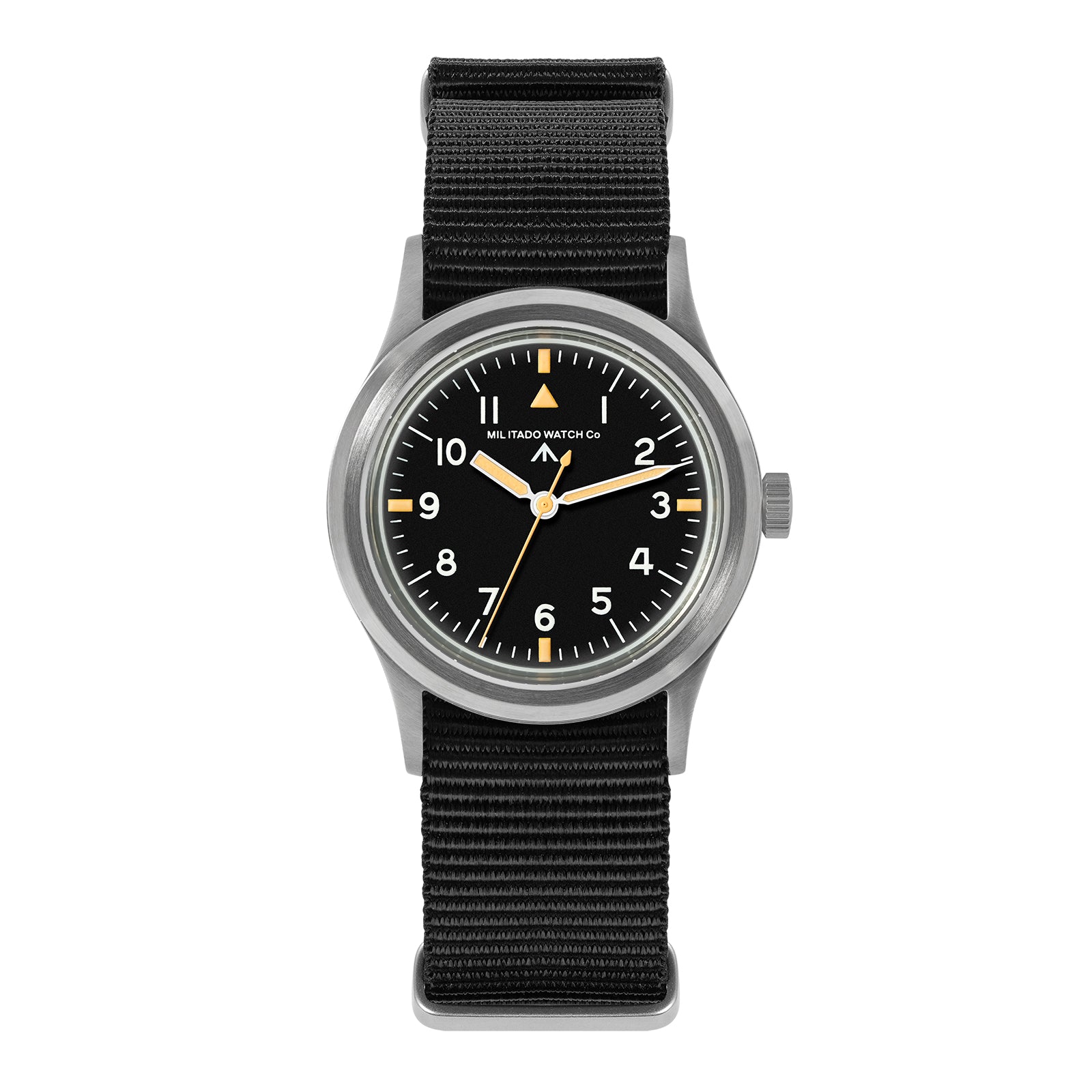 ★618 Big Sale★ Militado 36mm Sapphire Crystal Retro Military Watch VH31/VH65 ML14