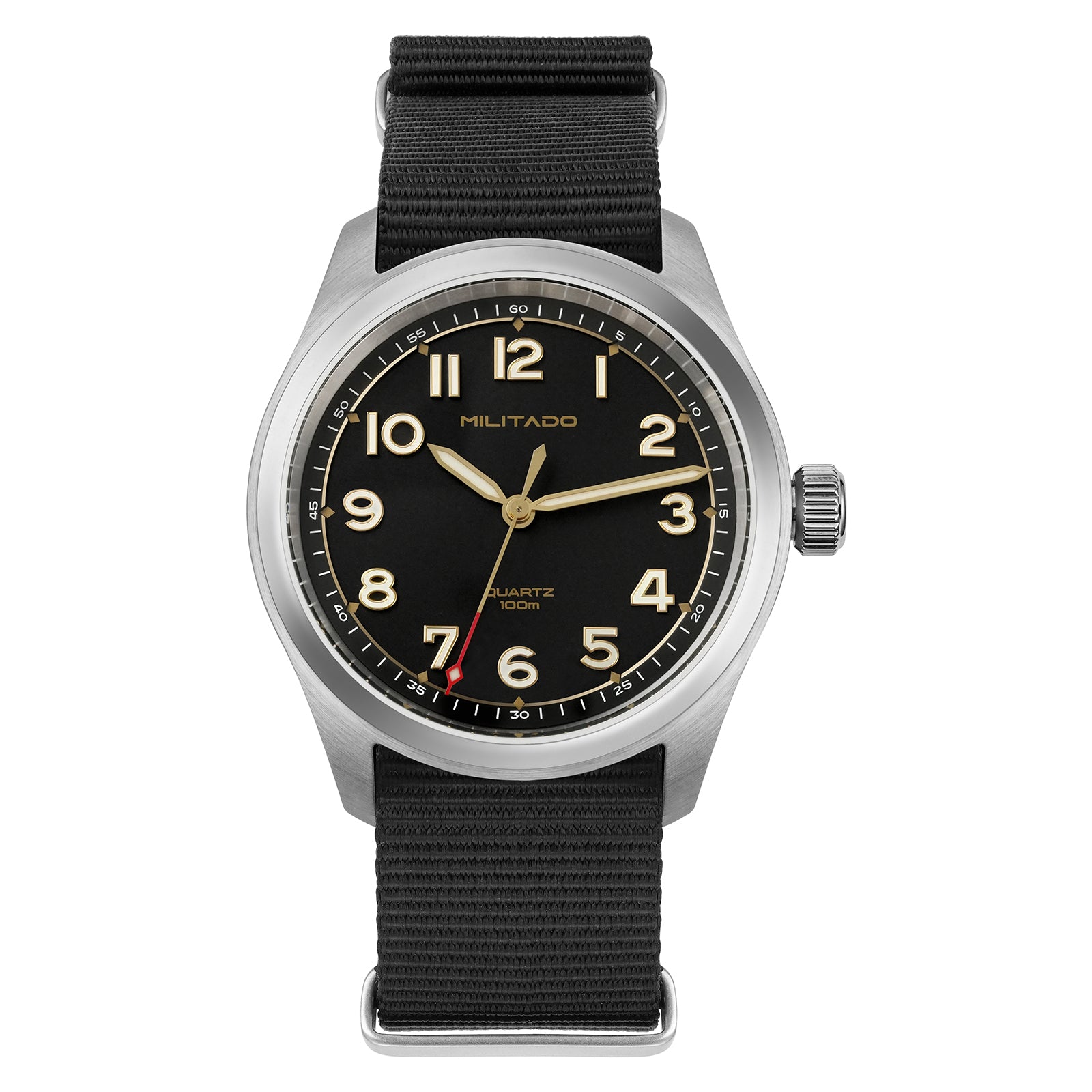 💥Mid-Year Sale💥Militado 38mm Retro VH31 Military Watch ML08