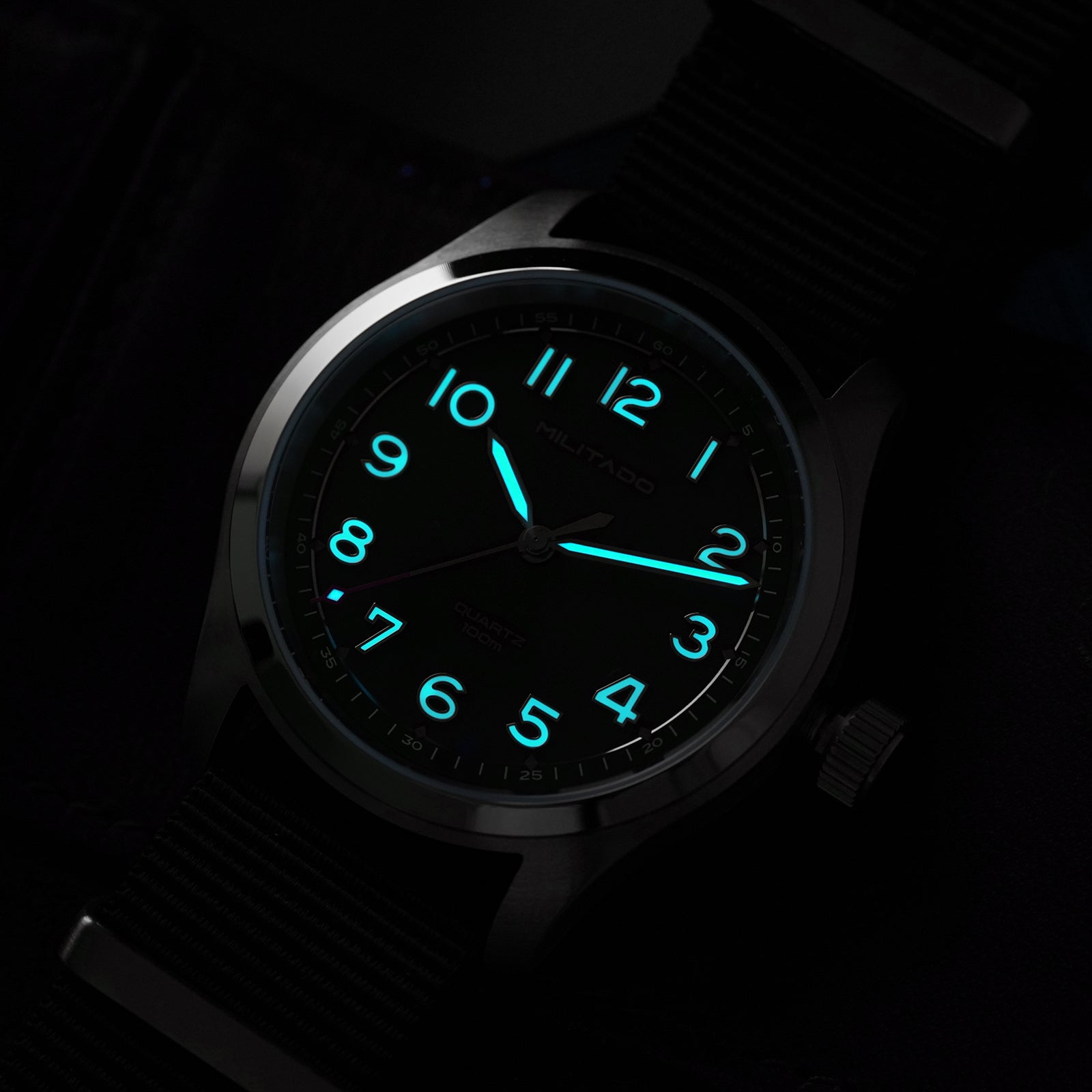 💥Mid-Year Sale💥Militado 38mm Military Watch Vintage Field Watch 369 Dial ML08