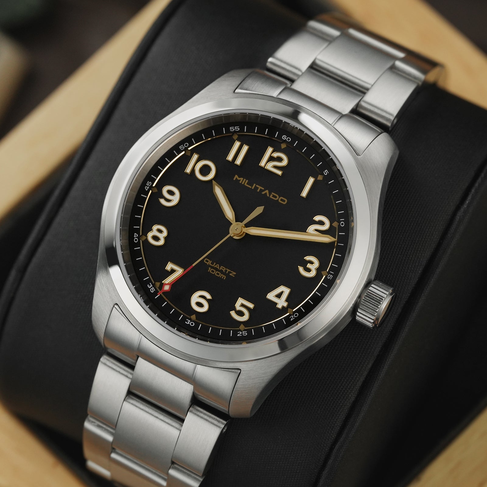 💥New Arrival💥Militado 38mm Men Watch VH31 Quartz Watch ML08