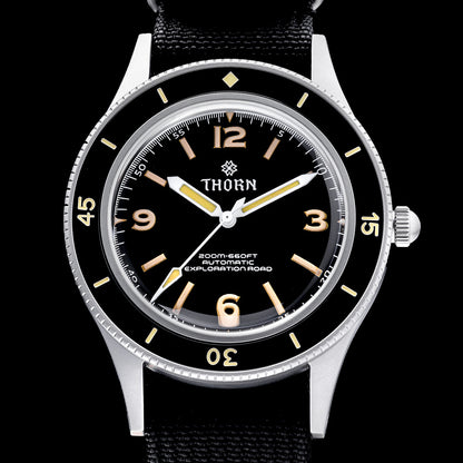 ★Black Friday★Thorn Vintage 50-Fathoms Dive Watch