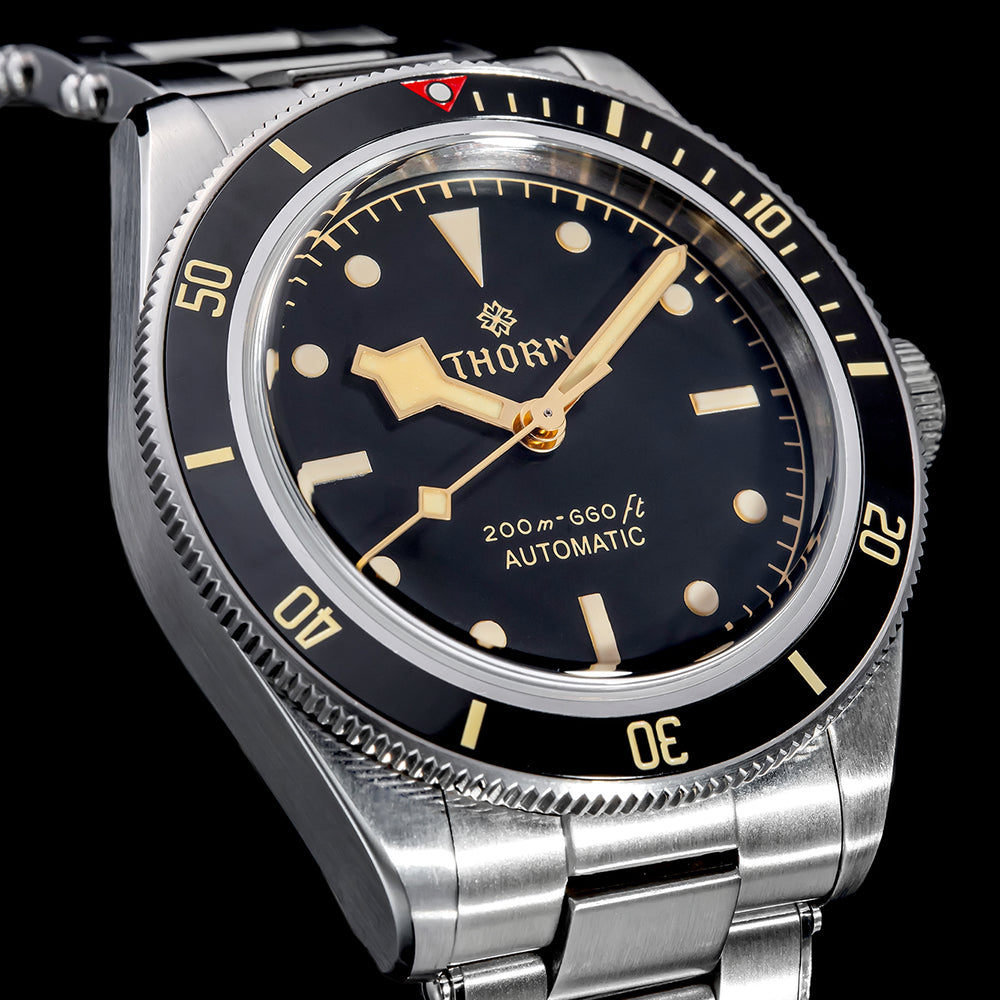 ★Black Friday★Thorn Retro BB58 Snowflake Hands Mechanical Watch